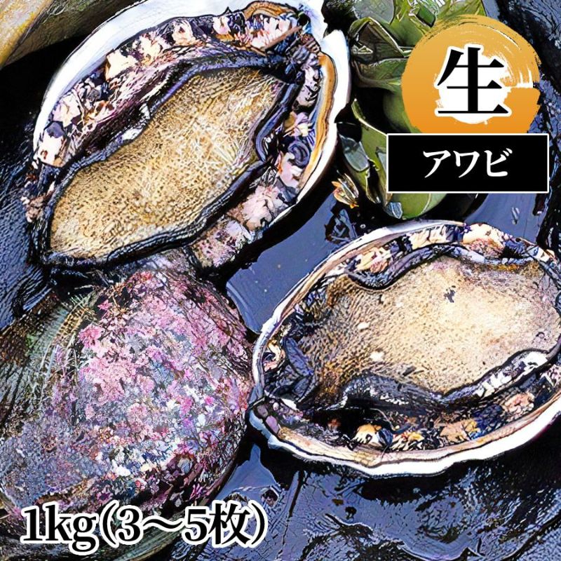 アワビ 生1kg（3～5枚） | 魚倉